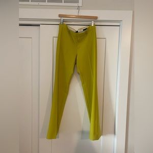 Banana Republic Chartreuse Logan Dress Pants